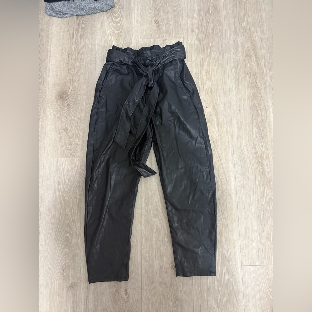Zara Faux-Leather Pants